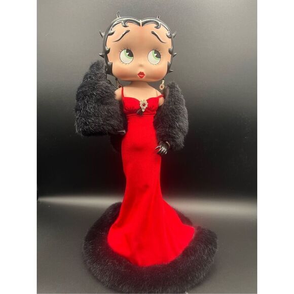 BETTY BOOP SCARLET SPLENDOR DANBURY MINT LIMITED ED PORCELAIN FIGURINE DOLL - Picture 1 of 12